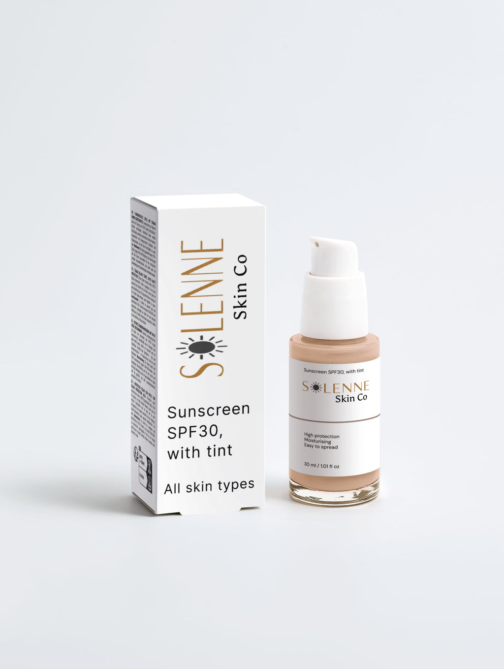 Sunscreen SPF30, with tint